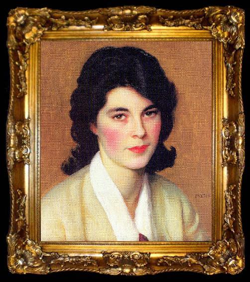 framed  Paxton, William McGregor Portrait of Enid Hallin, ta009-2